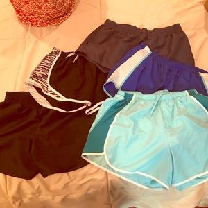 5 pairs of medium athletic shorts size 8-10